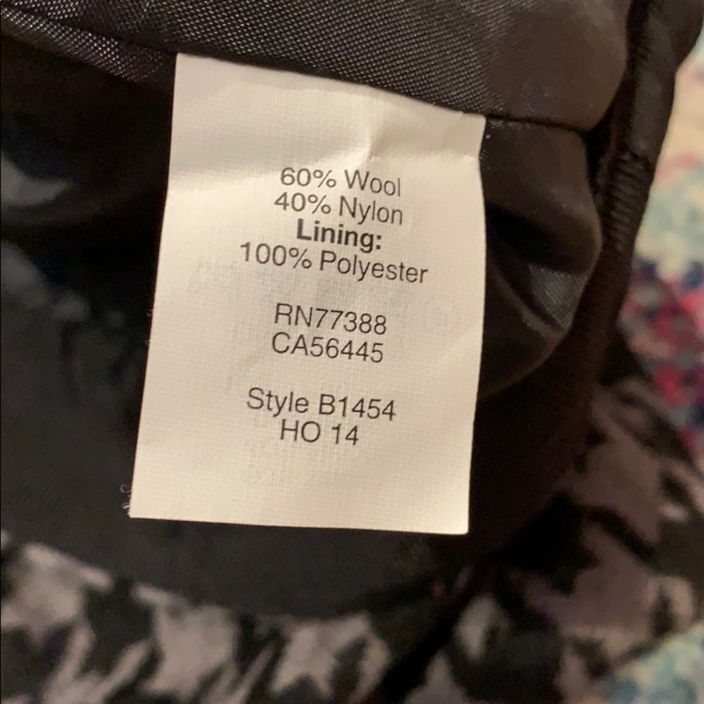 J. Crew Factory Houndstooth Wool Skirt - Picture 4 of 6